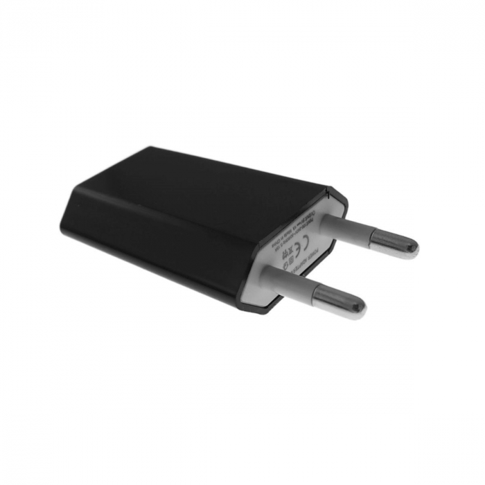Incarcator de perete, adaptor de alimentare USB,1000 mA, negru [2]