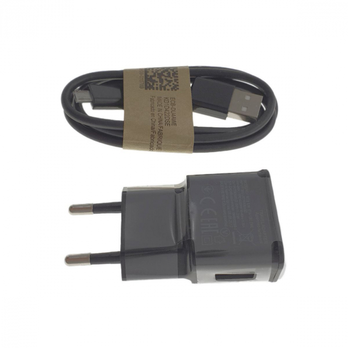 Încărcător de Perete Rapid 5V 2A cu Cablu MicroUSB – Compact și Portabil, Negru [2]