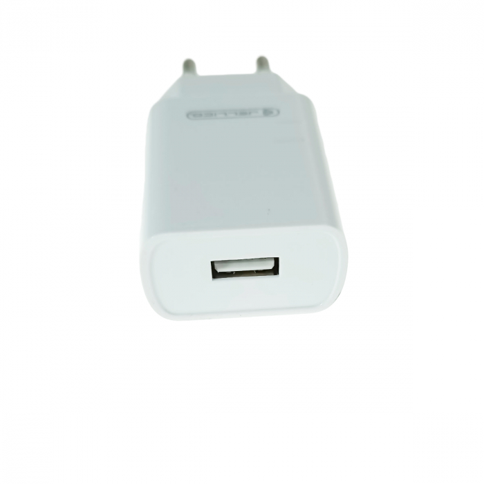 Incarcator de retea cu un port USB, Jellico WJ-C58 92399, 5V, 2.1A, alb [2]