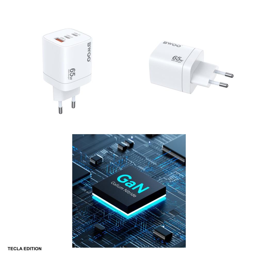 Incarcator priza BWOO CDA147PD, 65W, 1 x USB-A, 2 x USB-C, Alb [4]