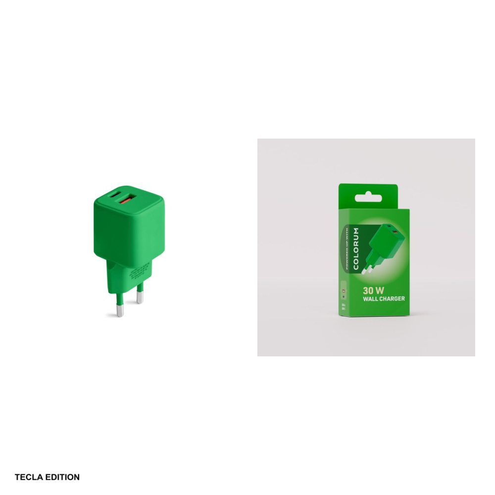 Incarcator priza Colorum CLS30-AC-04, 30W, 1 x USB-A, 1 x USB-C, Power Delivery, Verde [4]