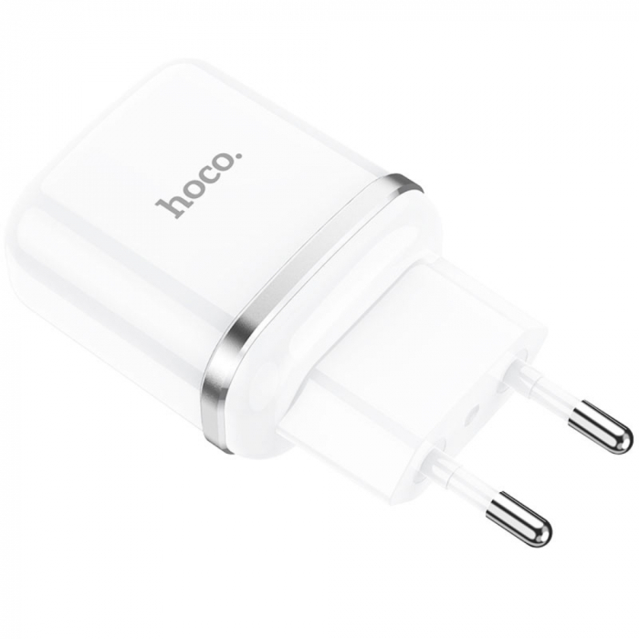 Incarcator priza EU, HOCO N3 Single Port, QC 3.0, 5V / 3 A, 18W, 1 x USB, alb [3]