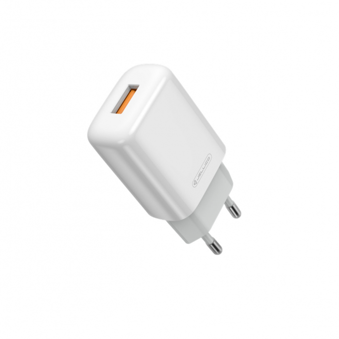 Incarcator priza EU, JELLICO EU01 Fast Charge, 5V, 2.4 A, 1 X USB, alb [1]