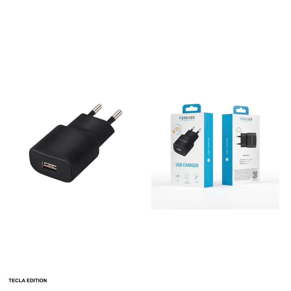 Incarcator priza Forever TC-01, 2A, 1 x USB-A, Negru [5]