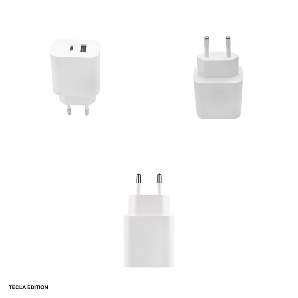 Incarcator priza Maxlife MXTC-06, 20W, 1 x USB-C, 1 x USB-A, Power Delivery, Quick Charge, Alb [6]