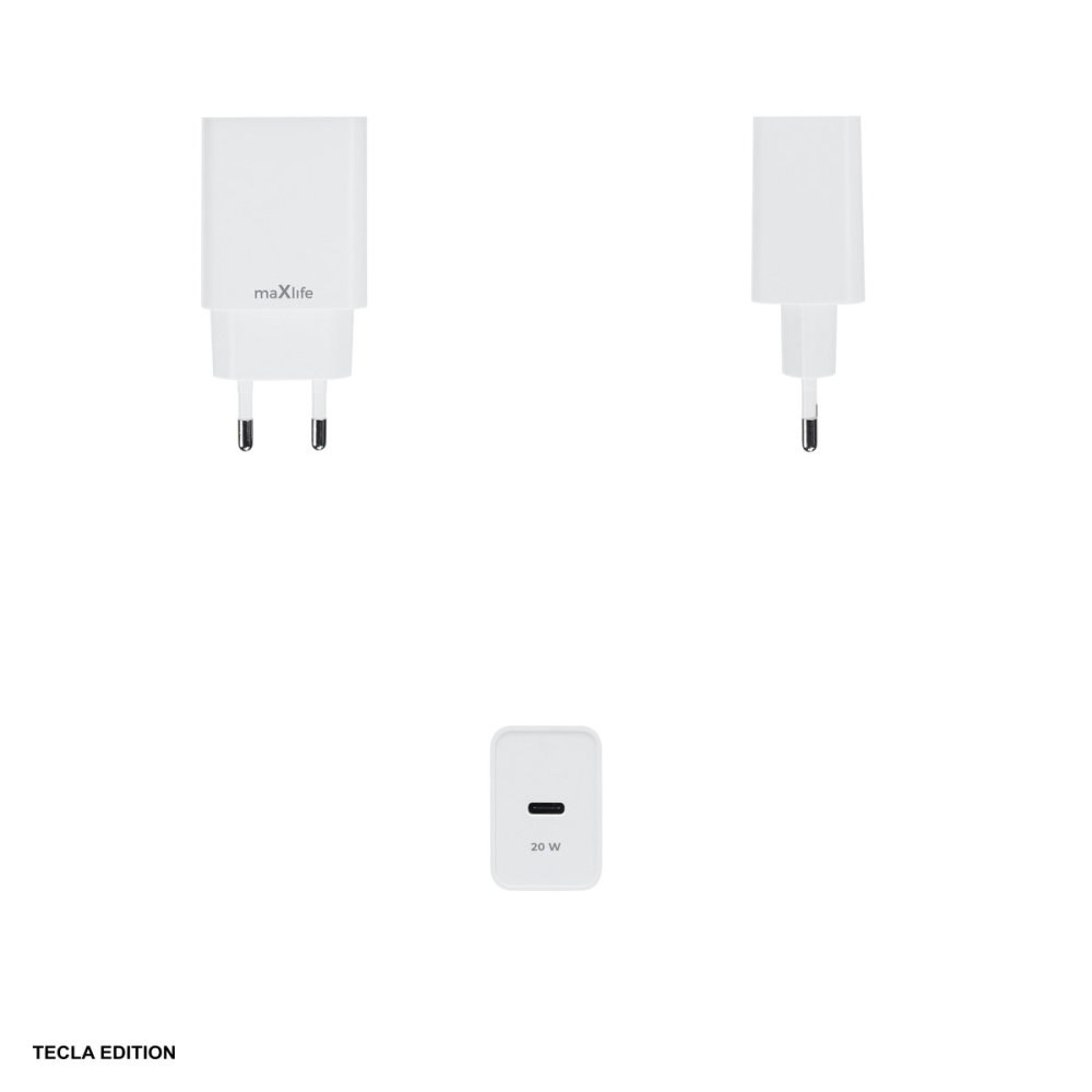 Incarcator priza Maxlife MXTC-13-20C, 20W, 1 x USB-C, Power Delivery, Quick Charge, Alb [4]