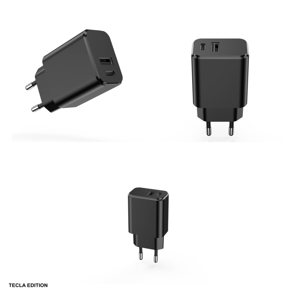 Incarcator priza Setty, 20W, 1 x USB-A, 1 x USB-C, Negru [4]