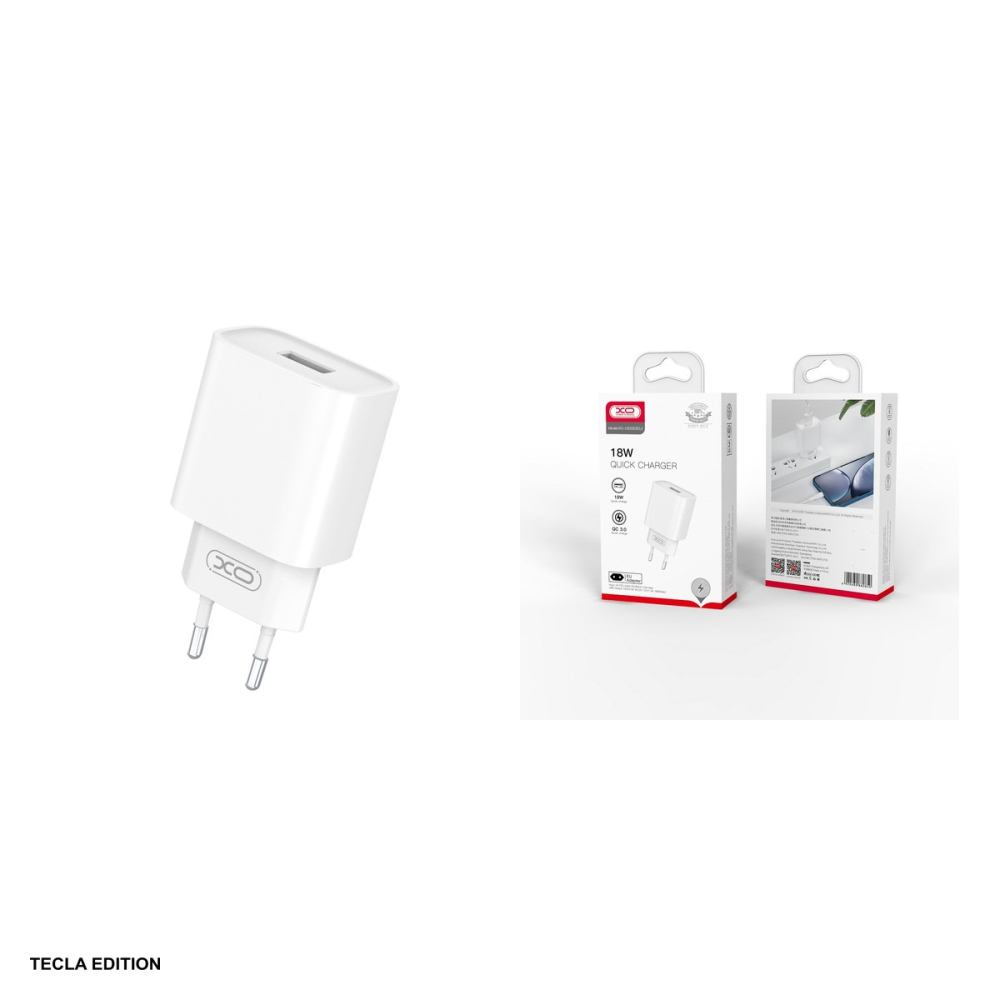 Incarcator priza XO CE02D, 18W, 1 x USB-A, Quick Charge 3.0, Alb [4]