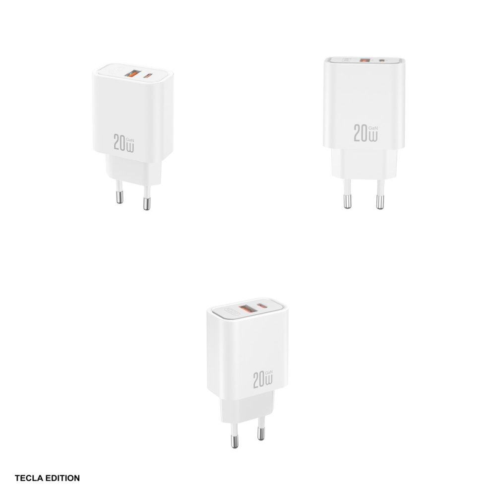 Incarcator priza XO CE40, 20W, 1 x USB-A, 1 x USB-C, Power Delivery, Quick Charge, Alb [5]