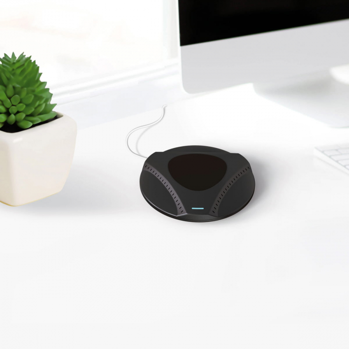Incarcator Qi Wireless 15W, Platinet 45289, cu ventilator, distanta incarcare 8 mm, conector USB Tip C, negru [8]