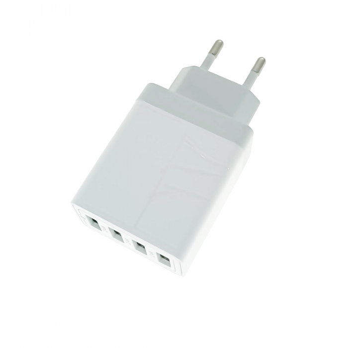 Incarcator rapid de perete QC 3.0, 30W, 5.4A, 4xUSB, Blow 11760, 100-240V, alb [3]