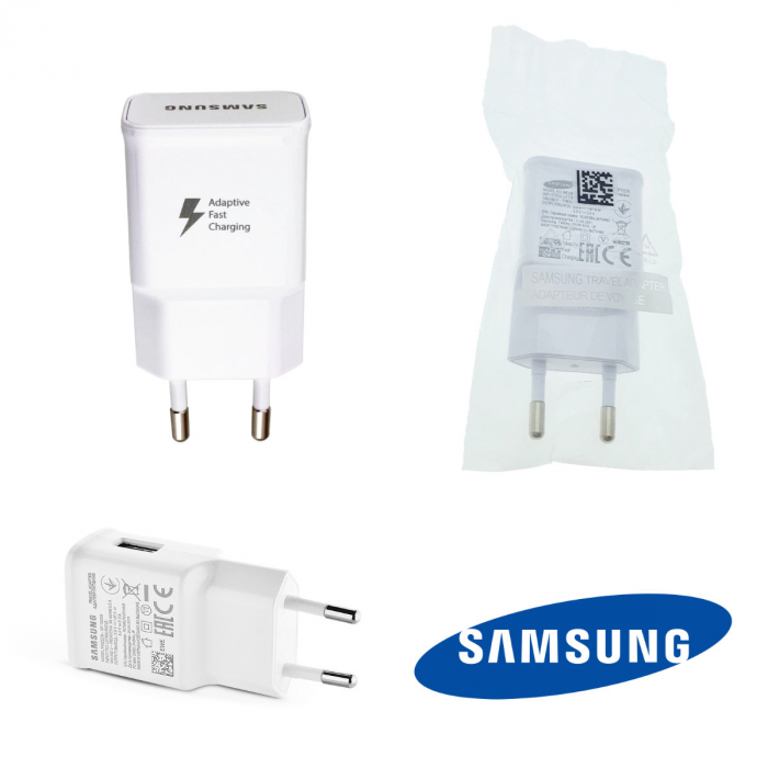Incarcator rapid la priza retea la 1 x USB, Samsung EP-TA20EWE Adaptive Fast Charging, 5V 2A, alb [3]