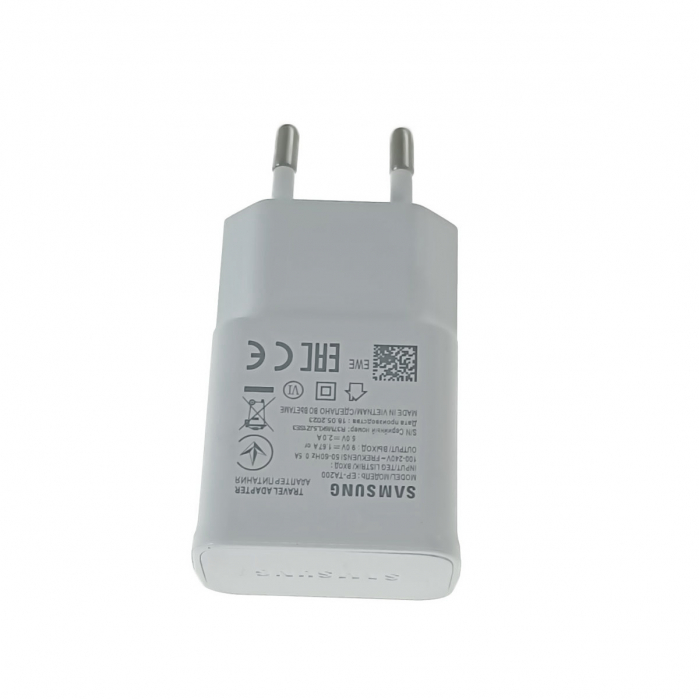 Incarcator rapid priza retea la 1 x USB, pentru Samsung EP-TA20EBE Adaptive Fast Charging, 5V 2A, alb [3]