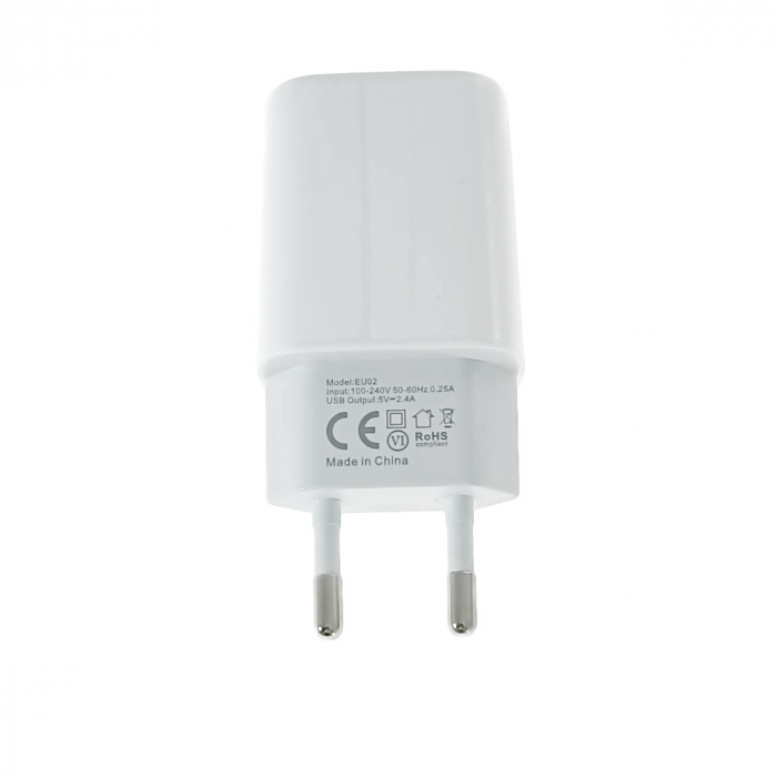 Incarcator retea, 2 x USB, Fast Charge, 5V, 2.4A, Jellico EU02 64875, 100-240V, alb [3]