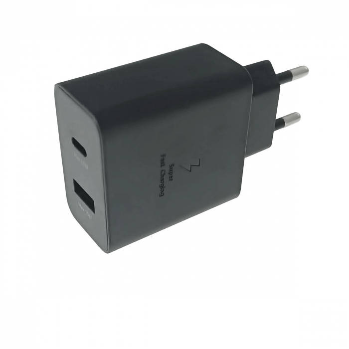 Incarcator retea 35W cu port USB-C si USB-A, S22-5G, PD, negru [2]