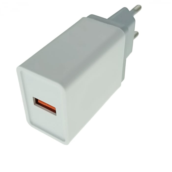 Incarcator retea cu un port USB, 5V, 2.4A, alb [3]