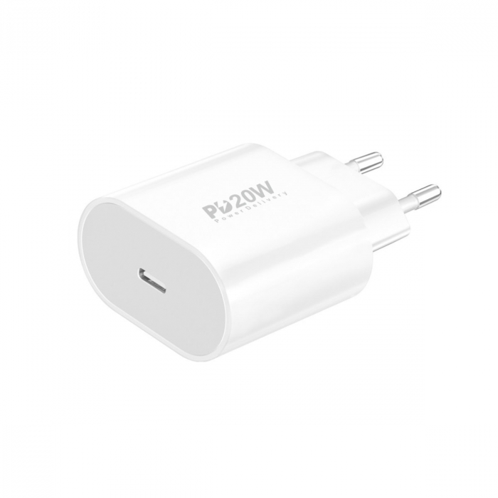 Incarcator retea, PD 20W, port USB-C, Foneng EU39, 5V/3A, alb [1]