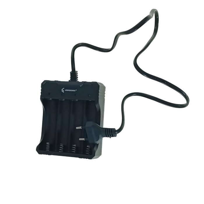 Incarcator universal pentru 4 x baterii tip 18650 Li-Ion, 3.7V, 20191, MS-404A, la priza retea, negru [2]