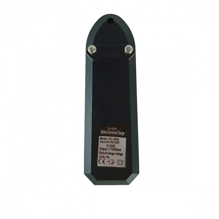 Incarcator universal pentru acumulatori Li-Ion, 3.8V, 500mA, 18650, conectare la 220V, negru [5]