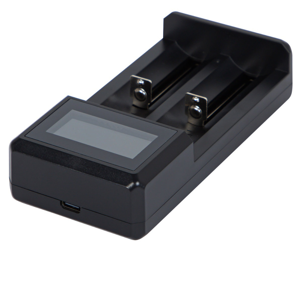 Incarcator universal XN-109 pentru acumulatori 18650, AA si AAA - 2 sloturi cu afisaj LCD, alimentare USB-C, protectii multiple [3]