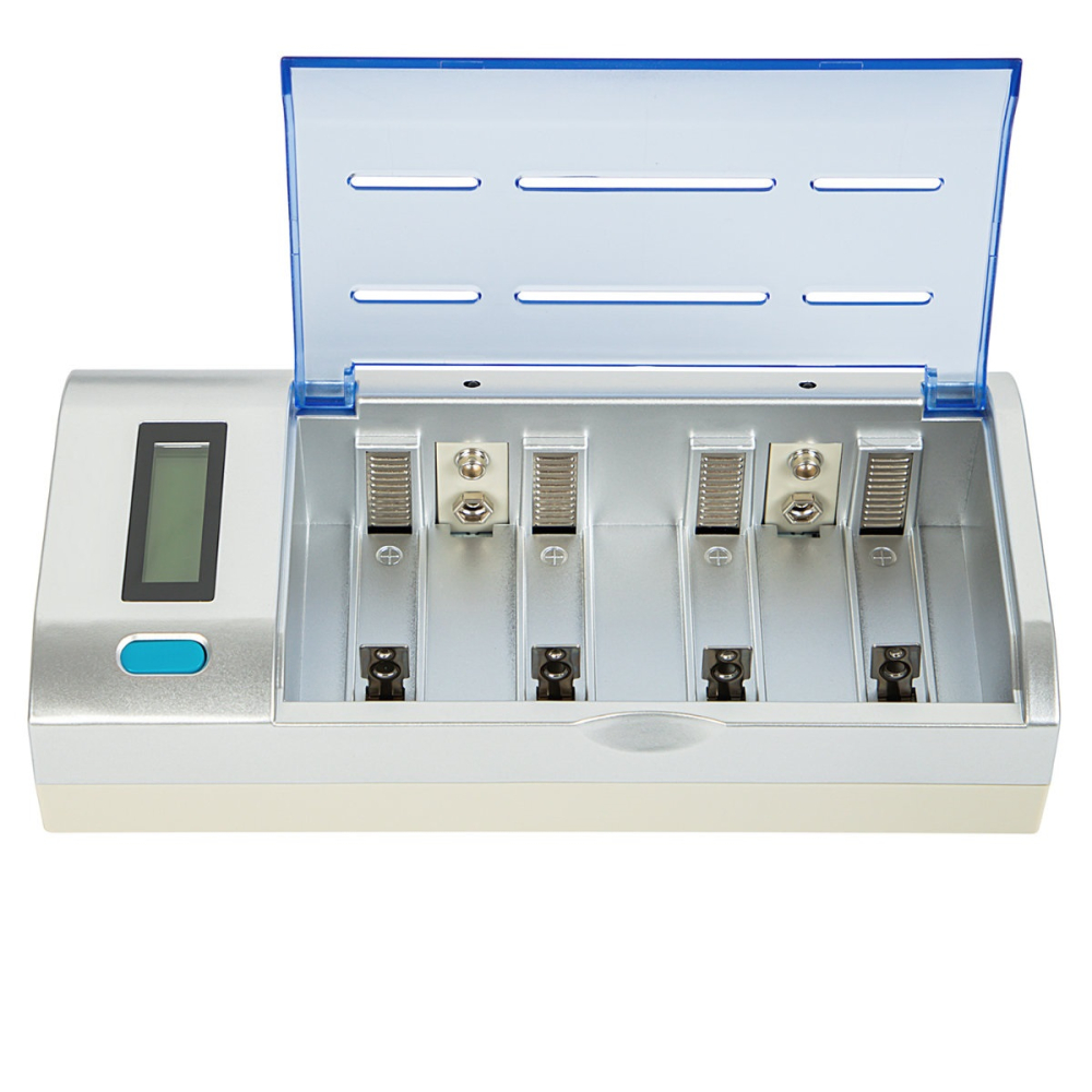 Incarcator universal XN-111 pentru baterii AA, AAA, C, D si 9V - Cu afisaj LCD, incarcare rapida si protectie integrata, 4 sloturi, alimentare 100-240V [2]