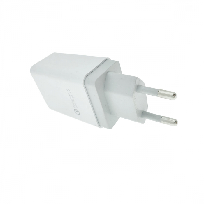 Incarcator USB la priza Euro, 18W, Quick Charge 3.0, 100 - 240V, 3A, alb [2]