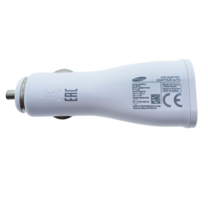 Incarcator USB pentru auto, Samsung EP-LN915U, Adaptive Fast Charging, DC 11-30V, 5V 2A sau 9V 1.67A, alb [4]