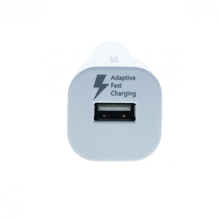 Incarcator USB pentru auto, Samsung EP-LN915U, Adaptive Fast Charging, DC 11-30V, 5V 2A sau 9V 1.67A, alb [6]