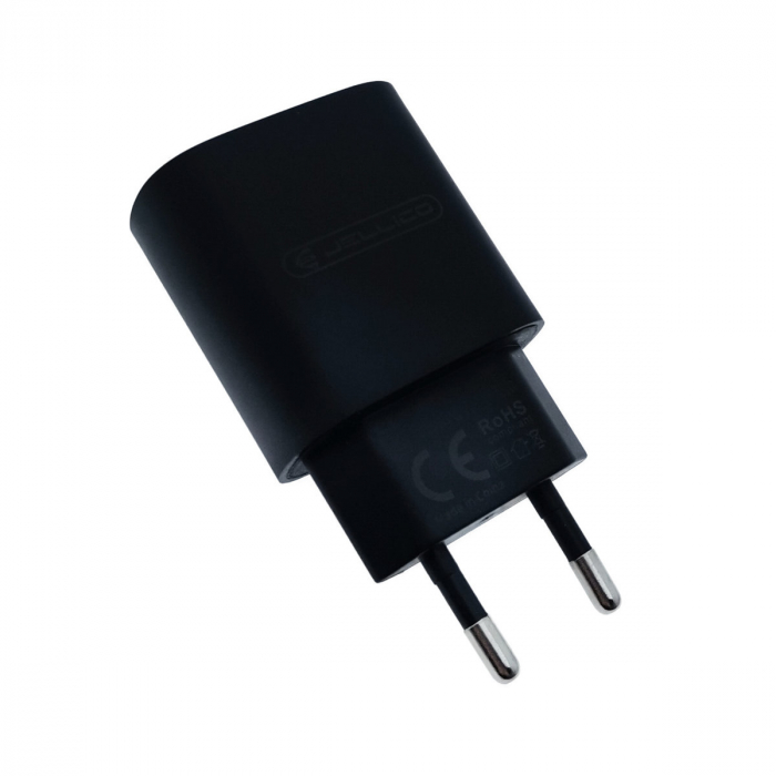 Incarcator USB Tip C la priza Euro, Jellico C35 10651, 25W, Fast Charging, 100 - 240V, 3A, negru [3]