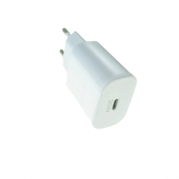 Incarcator USB Tip C la priza Euro, PD 20W, Zk-03, Fast Charging, 100-240V, Alb [3]