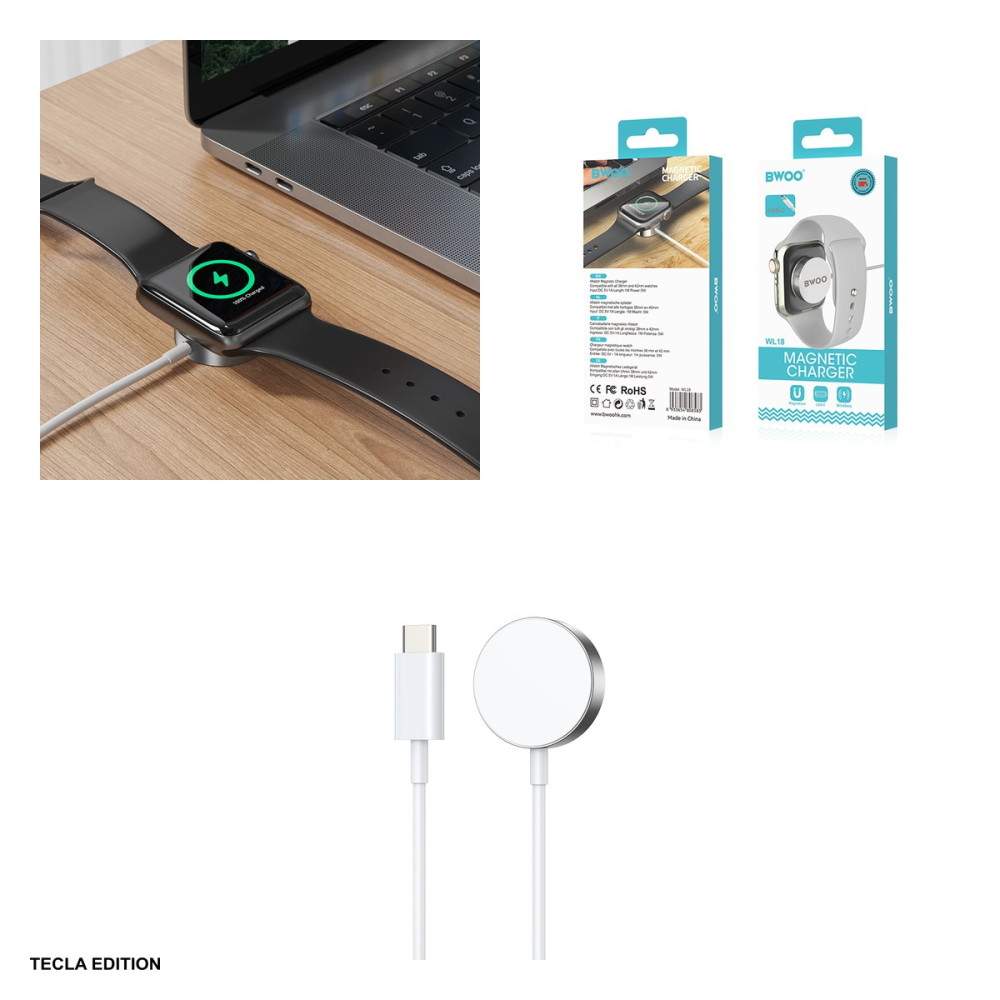 Incarcator wireless BWOO WL-18, 5W, Power Delivery, Alb [5]