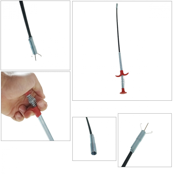 Instrument flexibil de recuperare si extractie, cu trei gheare, deschidere maxima de prindere 40 mm, lungime 60 cm [4]