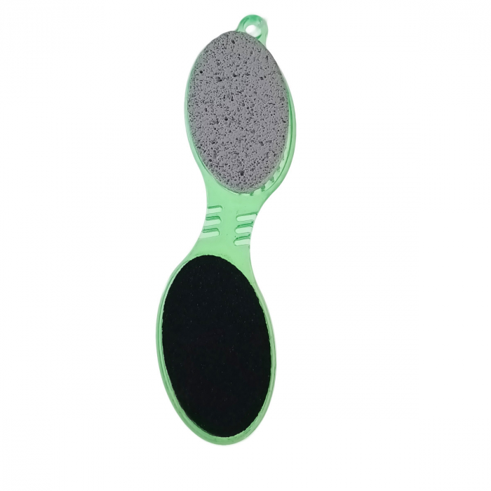 Instrument pentru pedichiura cu perie, piatra ponce, pila si pad de lustruire, 026-V22 25370, verde [5]