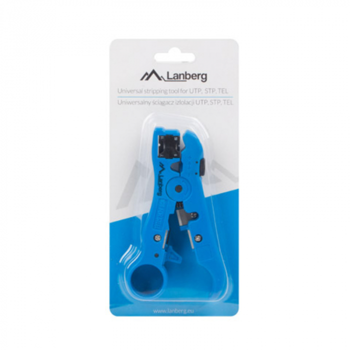 Instrument universal pentru indepartarea izolatiei, Lanberg 41824 Stripping Tool, cu reglare, pentru cabluri de date, UTP si STP [4]
