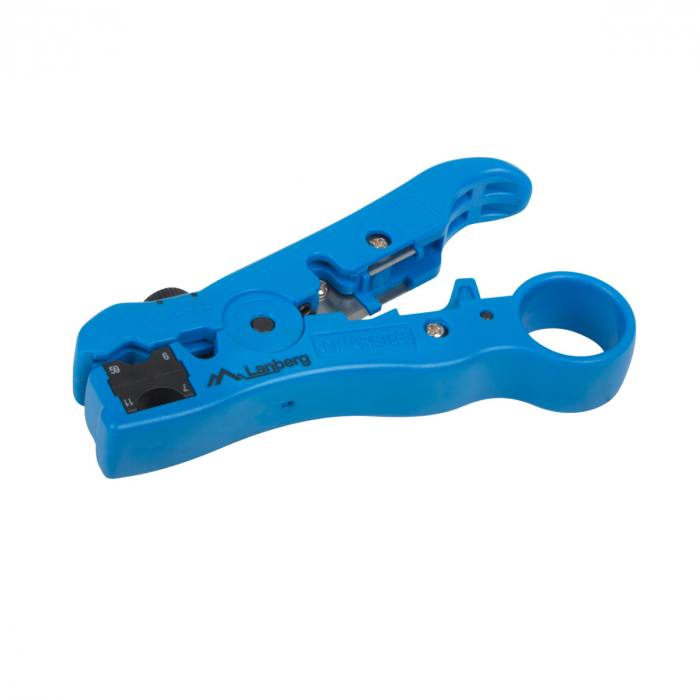 Instrument universal pentru indepartarea izolatiei, Lanberg 41824 Stripping Tool, cu reglare, pentru cabluri de date, UTP si STP [2]