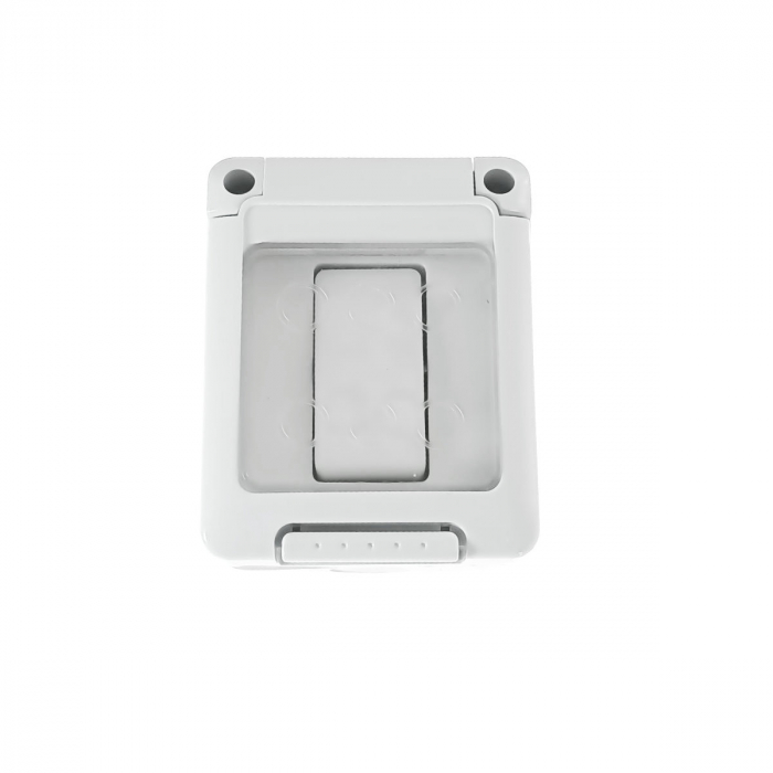 Intrerupator simplu pentru exterior, FE-40883, montaj aplicat, 16A 250V, IP55, 96 x 68 x 56mm, alb [1]