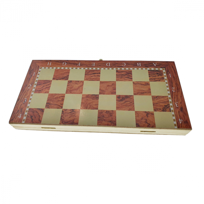 Joc de masa 3 in 1, sah, table si dame, 30 x 30 cm, cu 64 piese [7]