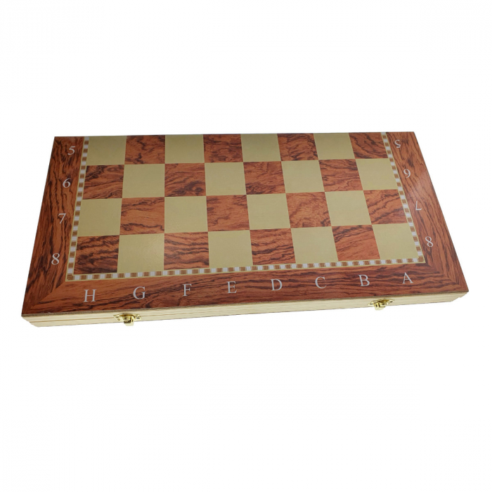 Joc de masa 3 in 1, sah, table si dame, 48 x 48 cm, cu 64 piese [2]