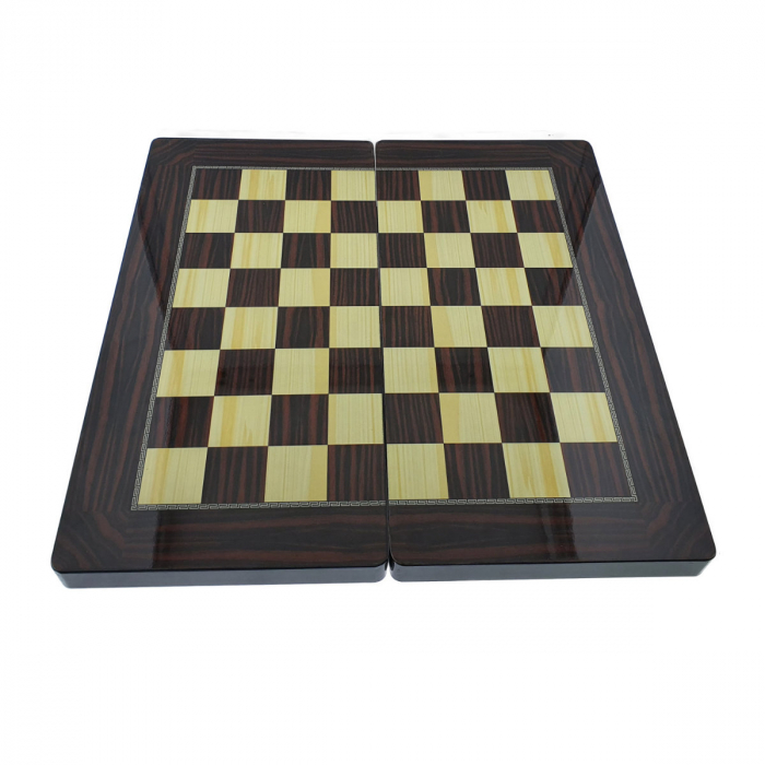 Joc de Table Premium, cu inchidere magnetica, din MDF lacuit, 588 x 480 mm, cu 30 piese stabile cu diametru 35mm si 2 zaruri [4]