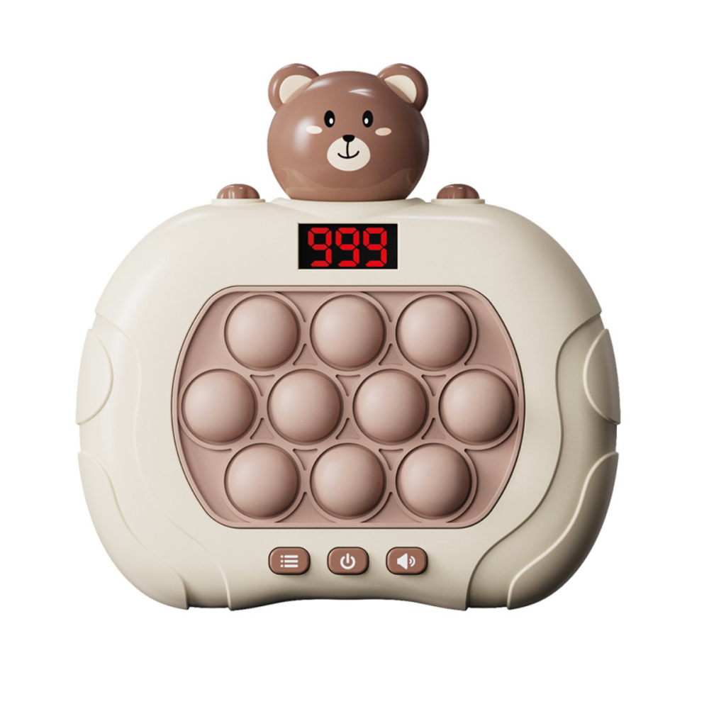 Joc Educational Portabil Maxlife MXPS-200 Pop It cu 6 Moduri, Display LCD si Design Ursulet, pentru Dezvoltarea Memoriei si a Coordonarii [2]