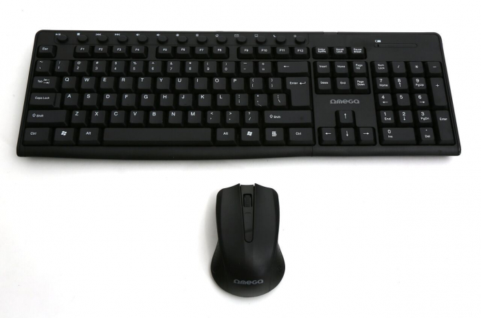 KEYBOARD US + MOUSE OMEGA OKM071 M-MEDIA W-LESS SET 2.4GHZ [2]