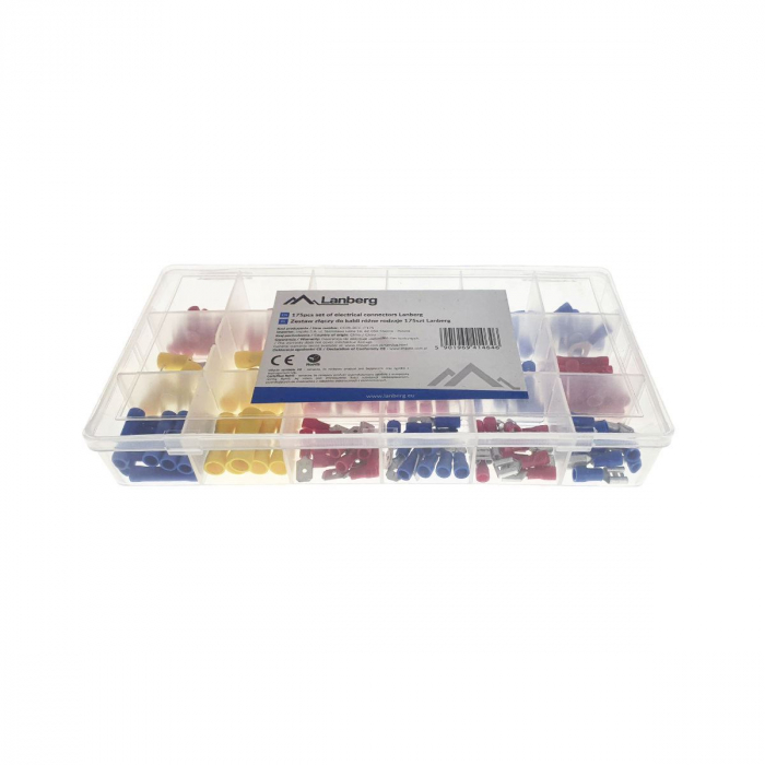Kit cu terminale de cablare si conectoare izolate, Lanberg 41464, 175 bucati [2]