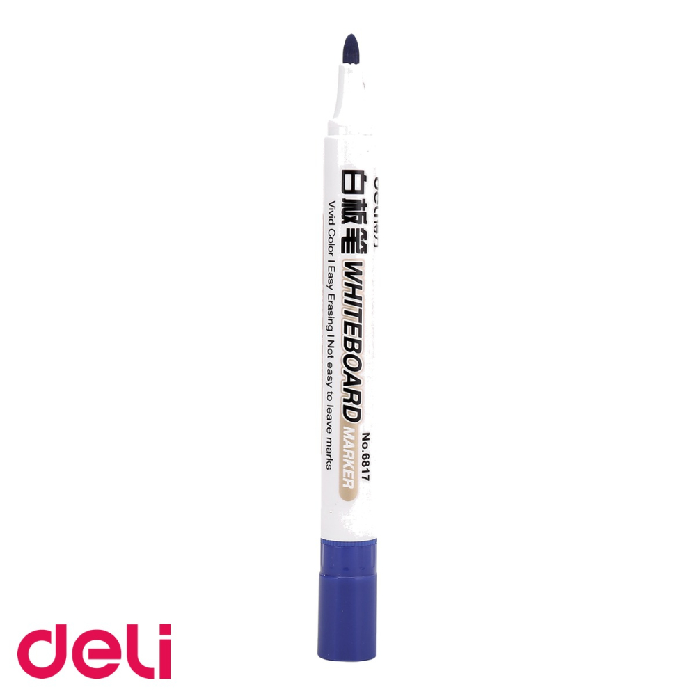Kit intretinere whiteboard Deli - spray curatare, 2 markere si burete magnetic, pentru table albe [4]