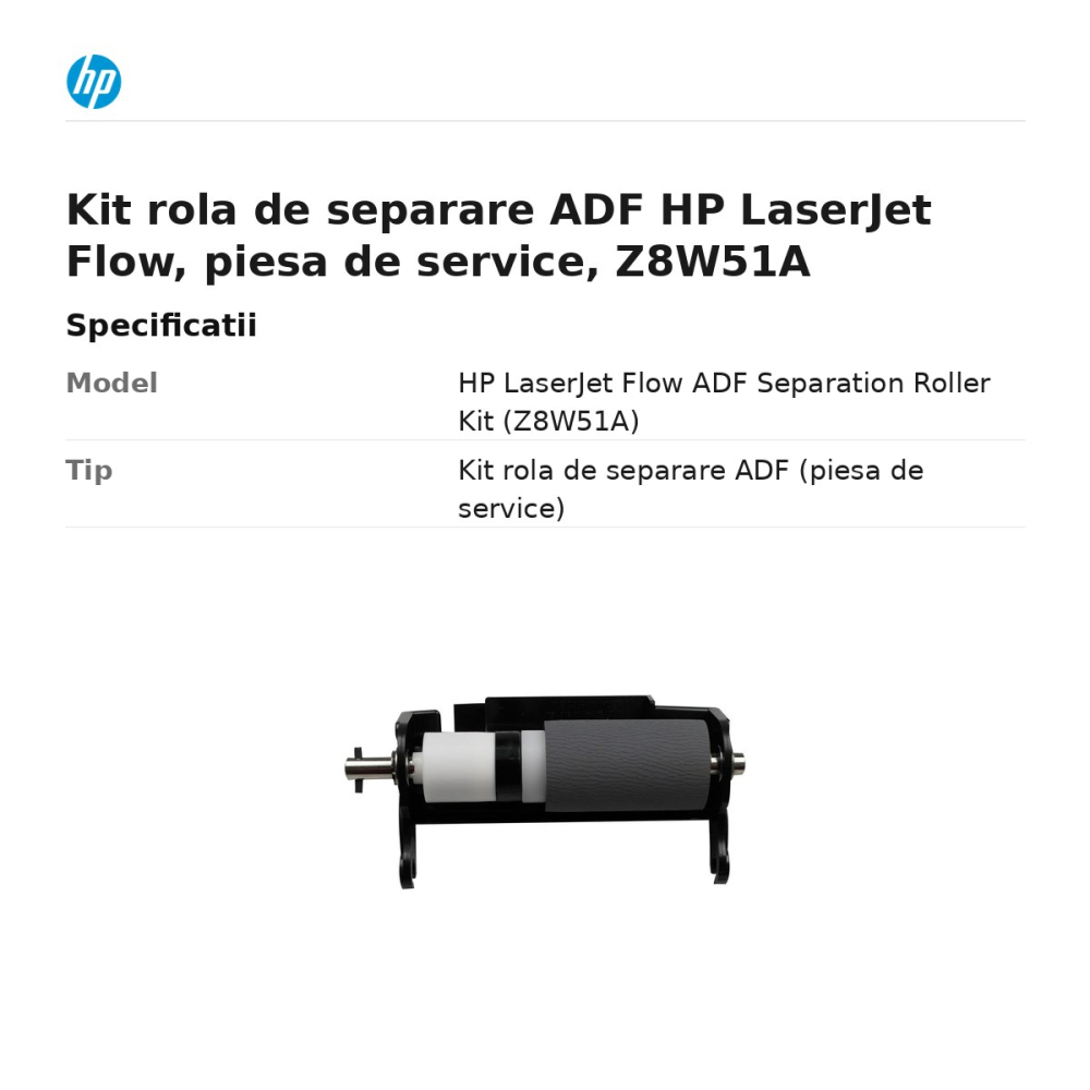Kit rola de separare ADF HP LaserJet Flow, piesa de service, Z8W51A [3]