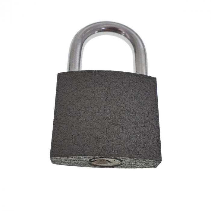 Lacat Bossini 11409, 3 chei incluse, inchidere automata prin apasare, culoare neagra [4]