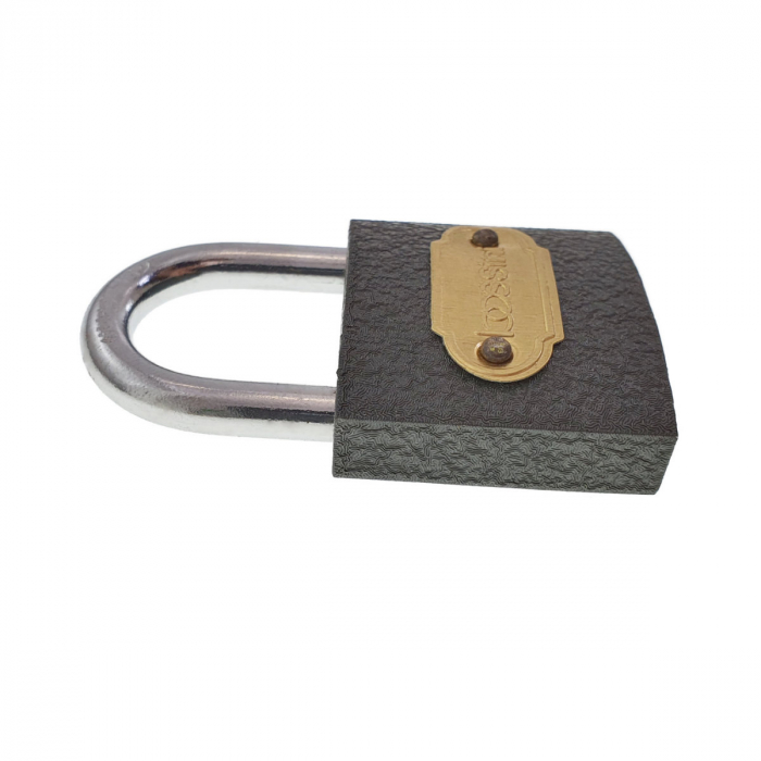 Lacat Bossini 11409, 3 chei incluse, inchidere automata prin apasare, culoare neagra [5]
