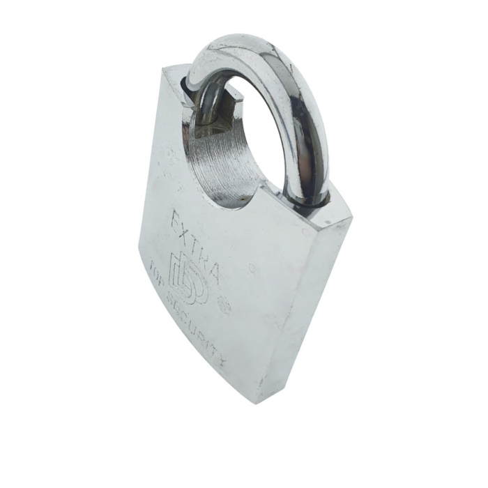 Lacat metalic, cu protectie Anti Spargere, FS-11432, otel durificat, 70 mm, 540g, argintiu [3]