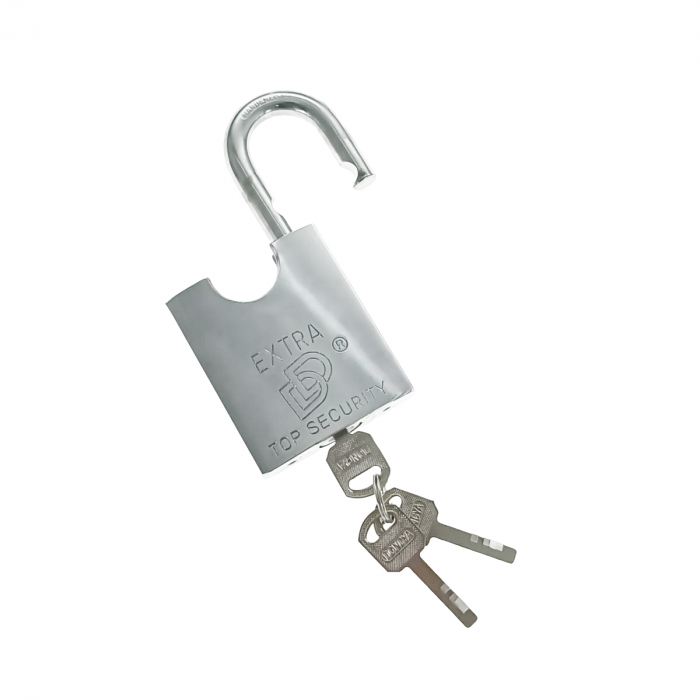 Lacat metalic DD60 Top Security, 60mm, cu protectie Anti Spargere, otel durificat, 3 chei, 440g, argintiu [1]