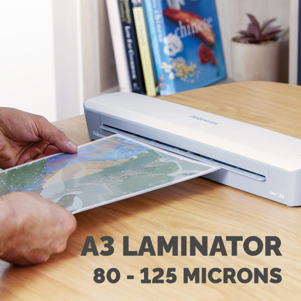 Laminator A3 Fellowes Ion cu functie de eliberare si kit folii inclus pentru documente, fotografii si proiecte creative [4]