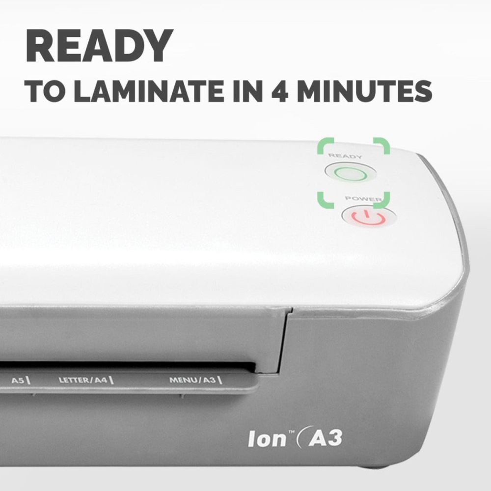 Laminator A3 Fellowes Ion cu functie de eliberare si kit folii inclus pentru documente, fotografii si proiecte creative [5]